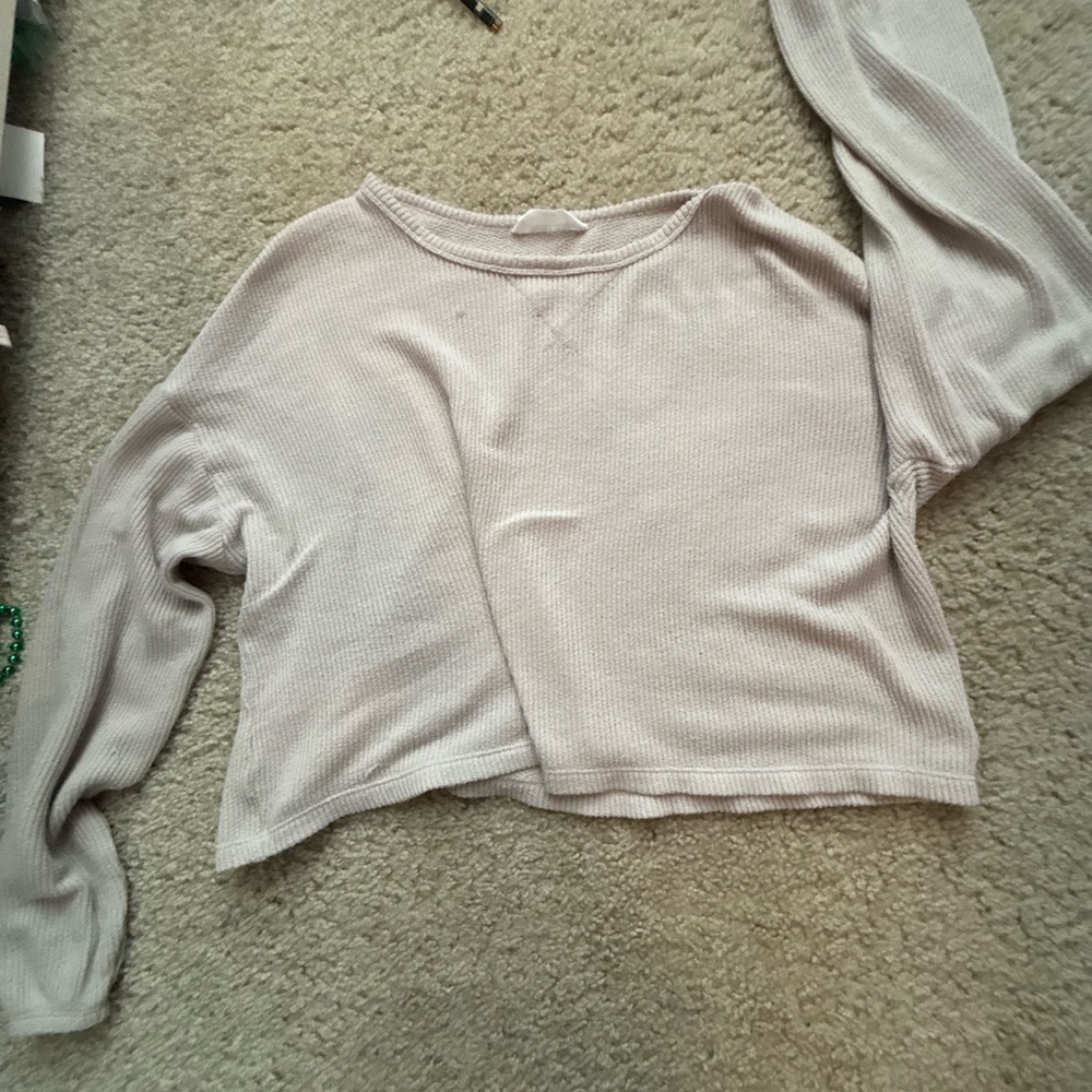 FP Movement by Free People Long Sleeve Top in Light Gray